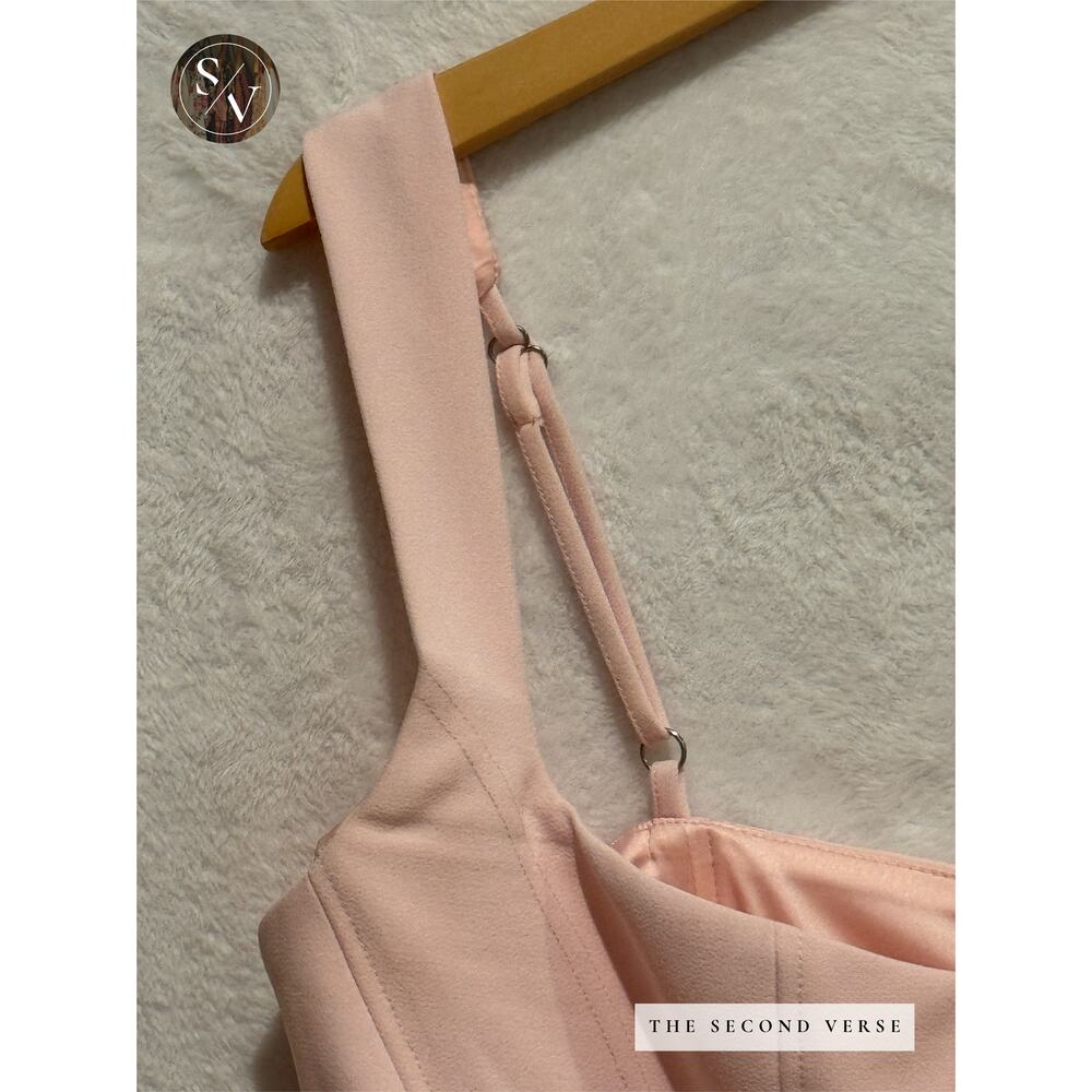 Baby Boo Pink Corset Bubble Mini Dress Fairycore Balletcore Size XL - Picture 5 of 13